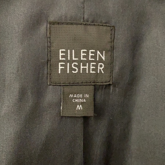 Eileen Fisher Silk Velvet Quilted Open Blazer/Jacket Topper Size Medium - Picture 4 of 10